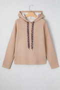 Elodie Textured Drawstring Baggy Hoodie