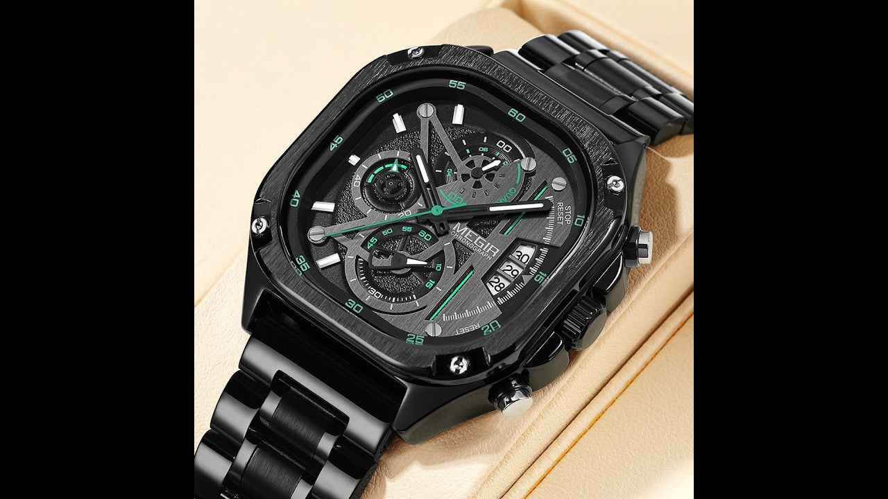 MEGIR Sports Military Watches for Men Luxury Business Casual Wristwatches Waterproof Date Clock Chronograph Reloj Hombre 2217