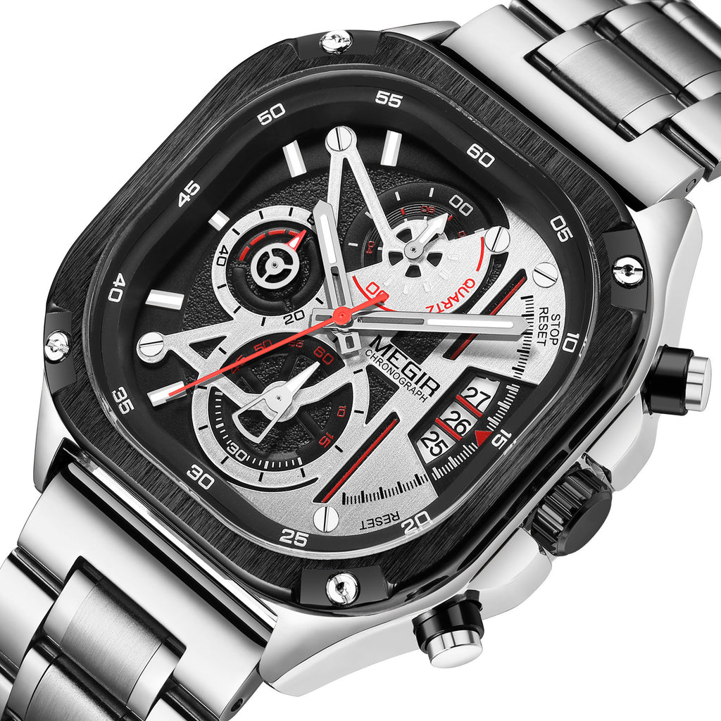 MEGIR Sports Military Watches for Men Luxury Business Casual Wristwatches Waterproof Date Clock Chronograph Reloj Hombre 2217