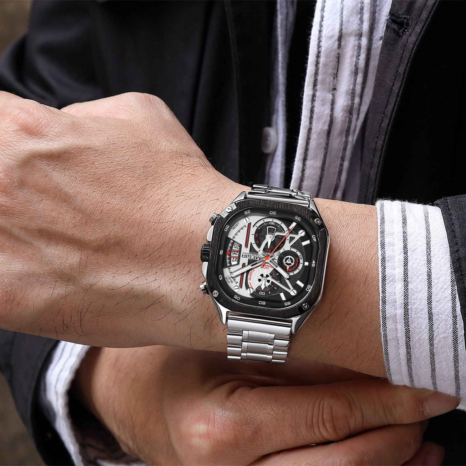 MEGIR Sports Military Watches for Men Luxury Business Casual Wristwatches Waterproof Date Clock Chronograph Reloj Hombre 2217