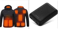 Men Heated Puffer Jacket Electric Heating Coat Insulated Hood Windbreaker 9Heat Zones